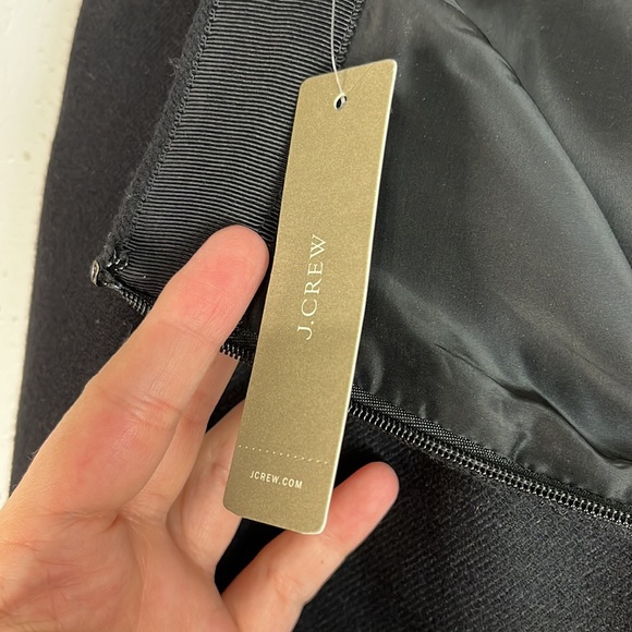 J.Crew wool mini skirt size 0 lined color block NWT - Picture 8 of 10